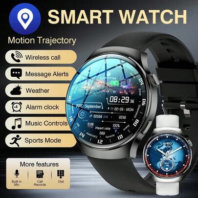 New Smart Watch, Featuring 1.5-Inch Screen, Wireless Calls, Message Reminders, …