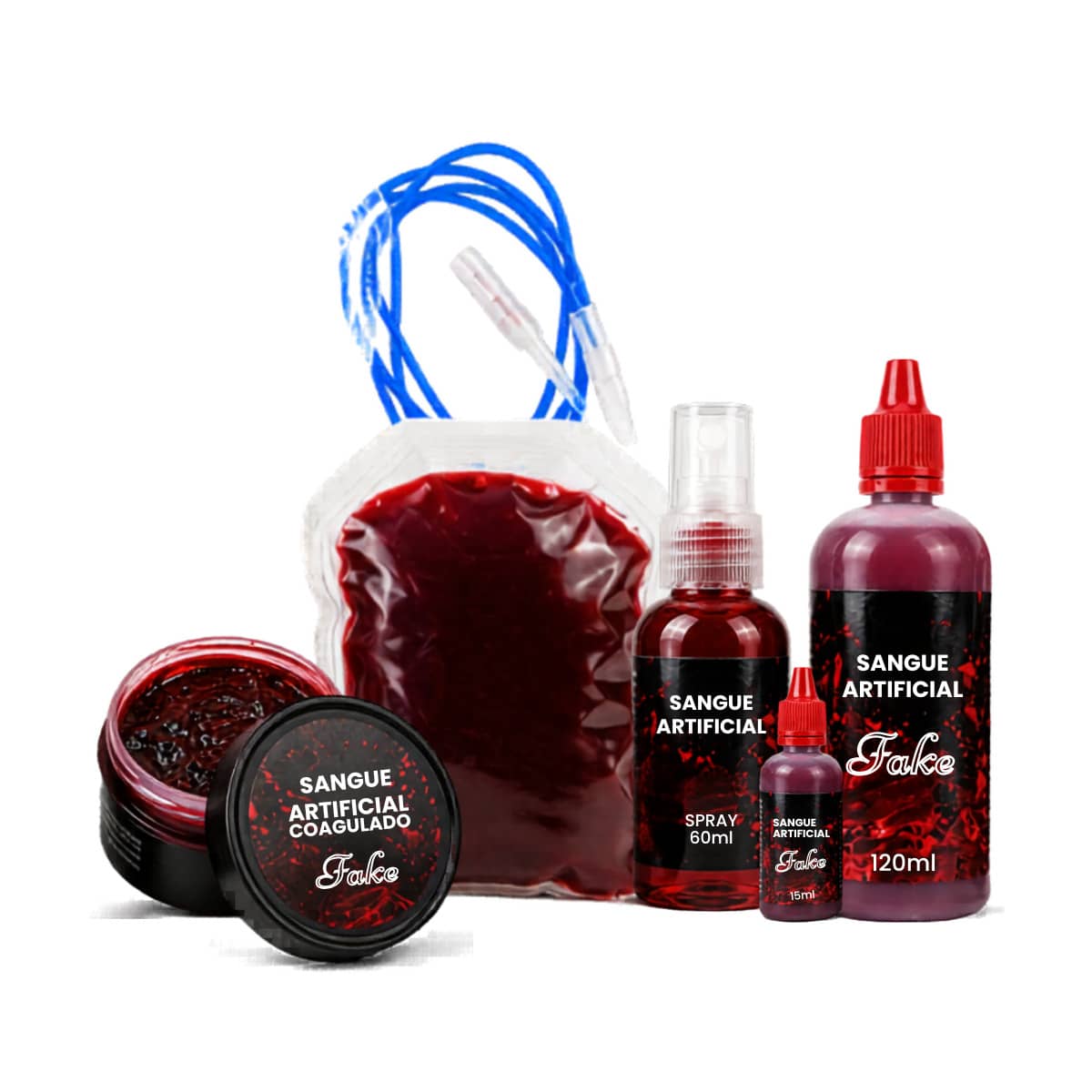 Artificial Blood Fake Red Professional Makeup SFX Decoration Halloween Costumes Cosplay Horror Realistic Effect For Parties And Events - Cairan 15ml - View 1