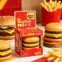 Bóng bóp  Schylling hình Hamburger McDonald's mới, đồ chơi giải tỏa căng thẳng xúc giác hồi phục chậm, giúp giảm căng thẳng và thư giãn tâm trí và cơ thể, phù hợp cho lớp học, văn phòng, quà tặng tiệc và các hoạt động thư giãn (Sản phẩm có thể tách thành 5 miếng) - Hamburger - Xem 4