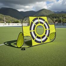 Jaring Gawang Sepak Bola Bergaris Hijau, Hadiah Musim Kembali ke Sekolah, Dilengkapi dengan Tas Penyimpanan Bahan Oxford, Mudah Dibawa, Gawang Sepak Bola Portabel, Mainkan Pertandingan Sepak Bola dengan Teman Kapan Saja dan Di Mana Saja - MultiWarna - View 2