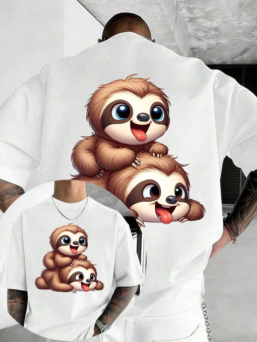 Men T-Shirts - 白色 - 查看 1
