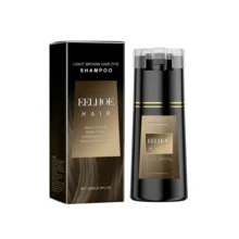 Hair Dye Shampoo, Hydrating Formula With Ginseng Extract, Reishi Extract, Black Sesame Seed Extract,  Strengthen & Repair Dry Damaged Hair, Scalp Care For Daily Use - 淺棕色 - 查看 11