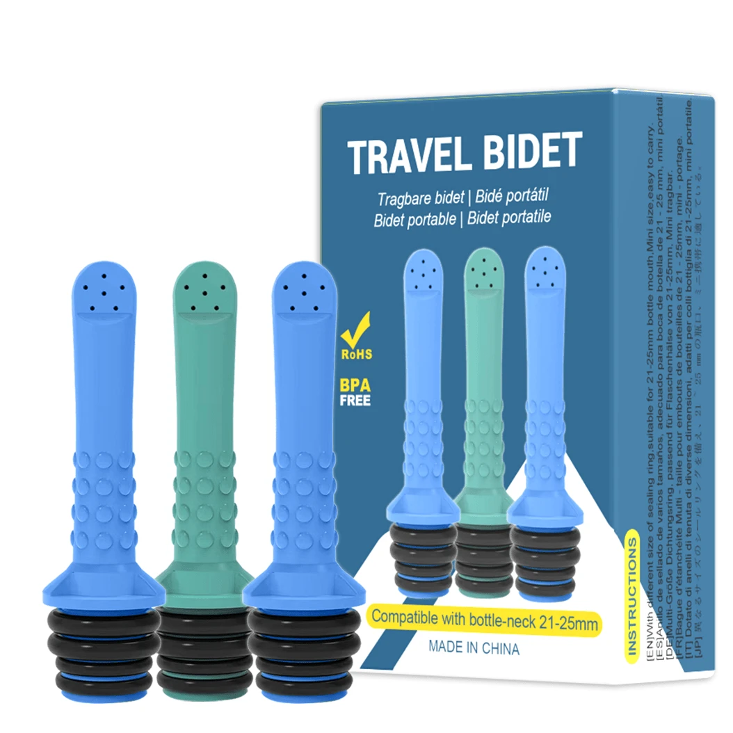 Portable Bidet For Toilet Or Travel, Compatible With Every Bottle, Mini, Elderly, Sprayer, Bio, Personal, Handheld, Personal Hygiene Care For Toilet Or Washing - Multicolor - View 1