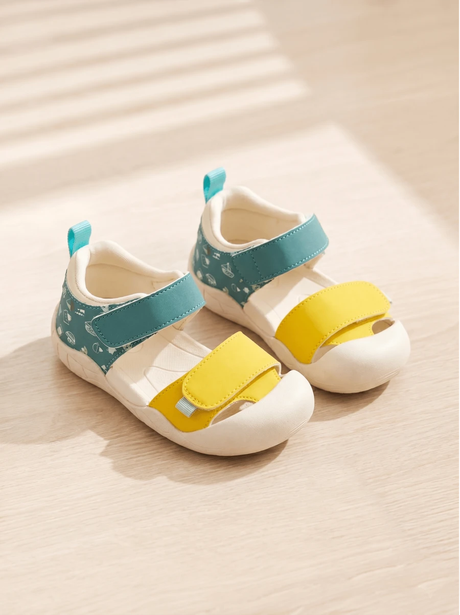 Balabala 2026 Children's Breathable Lightweight Protective Soft Bottom Summer Sandals - Yellow-green Hue - View 1