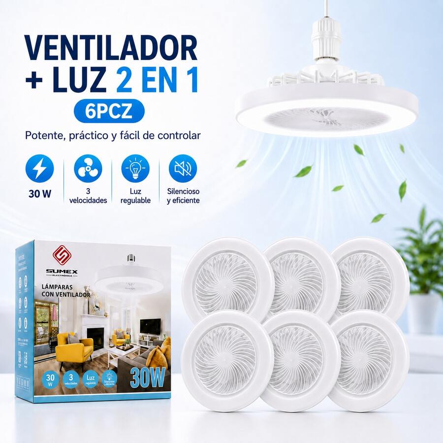 Ceiling Fans - White (6 Pieces) - View 1