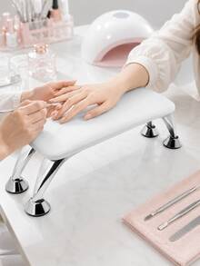 1pc Nail Pillow Armrest Extension For Manicure Table, Soft Non-Slip Nail Arm Rest Cushion With Bottom Space For Nail Lamp, Nail Art Tray & Nail Tool Holder, Professional Nail Care Accessory For Gel Nails, Nail Polish, Nail Technicians, Beauty Salon And Home Manicure - Multicolor - View 3