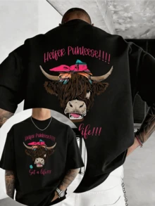 Men T-Shirts - 黑色 - 查看 6