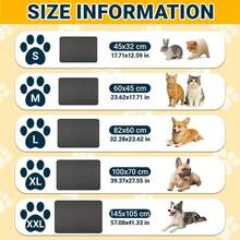 2026 Upgraded, Extra Large Summer Pet Cat Dog Cooling Mat, Moisture-Wicking Fabric, Breathable Mesh, Polyester - Keeps Your Cats And Dogs Cool All Summer, Suitable For Small, Medium And Large Pets - Black - View 2