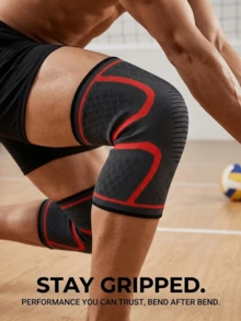 1pc Sports Compression Knee Sleeve, 3D Micro-Knit Breathable Knee Support Brace For Running, Gym Fitness, Weightlifting, Cycling, Joint Pain Relief, Elastic Non-Slip Knee Wrap Protective Gear For Men & Women - Multicolor - View 6