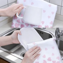 MEMNUN 2入組粉色水彩漸層愛心「Love You More」標語印花廚房抹布 40*60cm/45*70cm 超細纖維現代柔軟洗碗布 手巾 家居裝飾 廚房裝飾 烹飪烘焙手巾 廚房配件 可機洗 清潔用品 適用於餐廳廚房、居家裝飾與禮品 全季節 - 彩色 - 查看 11