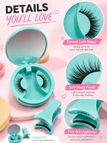 Magnetic False Eyelashes Set – Beginner Friendly, Lightweight, Natural Glam Look, Reusable - 查看 7