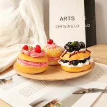 Artificial Fake Bread Hamburger Decor, Simulated Croissant Fake Fruit Snack Food Model, Cream Cake Shop Window Display, Appetizing Fake Croissant, Exquisite Photography Prop Dollhouse Decoration - Sandwich Burger - View 8