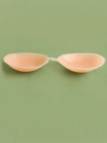 1pc Strapless Invisible Silicone Nipple Covers, Suitable For Camisole, Dress And Wedding Gown, A/B/C/D Cup Thick Nipple Covers, Summer Push-Up Effect, Lightweight Breathable Invisible Pads - Multicolor - View 11