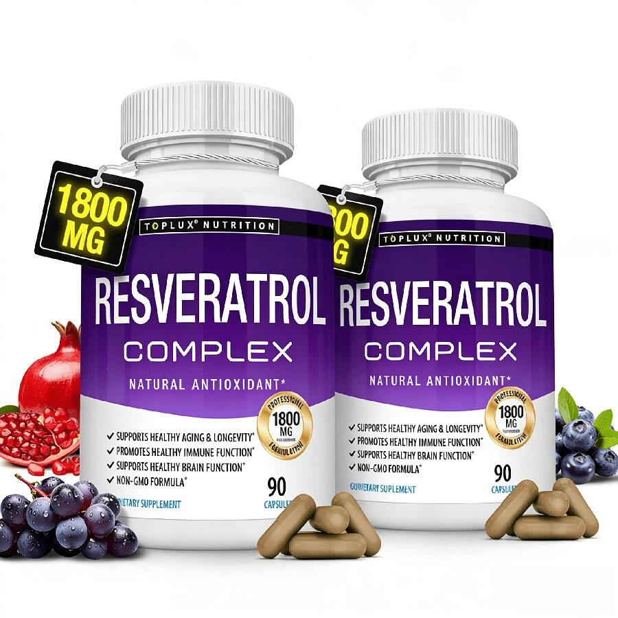 Antioxidant 1800mg Supplement For Overall Health - 2 件裝 - 查看 1
