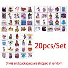 100 Sheets/5 Packs Of Tattoo Stickers, Cartoon Witch Hunter Group Stickers, Korean High-End Color Cartoon Animation Graffiti Creative Stickers ,Tattoos Temporary Tattoos(Styles Sent Randomly) - Multicolor - View 11