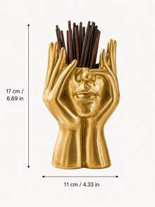 Luxury Gold Cutlery Stand, Artistic Sculpture Design, Can Store Spoons, Forks And Other Kitchen Utensils, Modern Home Decor, Tabletop Accessory, Unique Housewarming Or Gift For Loved Ones - Multicolor - View 4