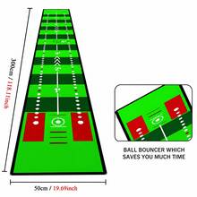 50cm X 300cm Golf Practice Mat, Indoor Putting & Swing Training Mat For Home, Office, Backyard, Garage, Patio And Small Space Golf Practice, Portable Golf Hitting Mat With Long Turf Surface For Beginners, Adults, Teens And Golf Lovers, Easy To Roll And Store, Suitable For Daily Putting, Chipping, Stance Training And Warm-Up Exercises, Lightweight Practice Aid For Improving Golf Control, Aim, Balance And Swing Rhythm, Great Golf Gift For Men, Dad, Husband, Boyfriend, Beginner Player, Ideal For Father's Day, Christmas, Thanksgiving, Cyber Monday, New Year, Birthday, Graduation, Labor Day, Memorial Day, Summer Golf Season And Holiday Gift Shopping - Model 12 Golf Practice Mat - View 3