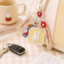 官方授權 Miffy & Boris 系列收納包，可愛卡通迷你收納袋，多色零錢包與耳機收納盒，包包掛飾配件，粉絲收藏禮品，適合 14 歲以上 - Off-white - 查看 3