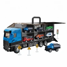 Construction Vehicle Doll Set, Includes 6 Vehicles And 8 Worker Figures, Push-Pull Doll Cars, Suitable For 3, 4, 5, 6, 7 Years Old Children's Birthday Gift - Multicolor - View 13