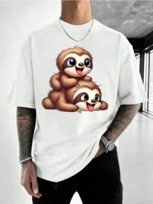 Men T-Shirts - 白色 - 查看 2