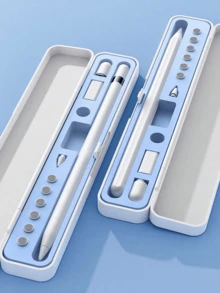 1個 Apple Pencil 保護套、轉接頭與筆尖蓋配件，相容於 Apple Pencil 第一代與第二代，便攜式 - 彩色 - 查看 4