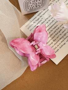 1pc 3D Gradient Butterfly Claw Clip, Elegant Stylish Hair Accessory For Back Hair - Multicolor - View 9