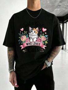 Men T-Shirts - 黑色 - 查看 2