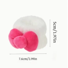 SANRIO 三麗鷗 1/2/Pcs 女用 Hello Kitty 洗臉髮帶，精緻多功能髮帶，防潮袖口 KT 貓手腕帶，適用於各種場合 - 派對、日常外出、浴室、化妝、旅行配件、情人節、婚禮、生日禮物、母親節、節日派對 - 彩色 - 查看 4