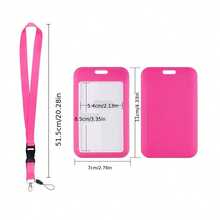 1pc Solid Color Lanyard Phone Strap With Socket Detachable Access Card Holder ID Card Holder Student Card Bus Card Credit Card Commuter Card Holder - C-multicolor - View 9