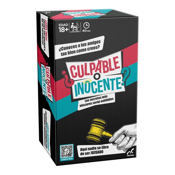 Novelty Culpable O Inocente Juego De Mesa Con Cartas Divertidas Y Retos 3+ Jugadores +18 Años