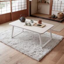 ベッドの上の机は折り畳み可能な小さなテーブル寮のパソコンの机の上に小さなテーブルを敷くことができるベッドと畳のためのコンパクト折りたたみテーブル-省スペースの両用作業スペース/ダイニングテーブル、高さ調節可能、移動に便利なホイール付き、収納ボックス付き、寝室デスク机ローテーブルミニテーブルサイドテーブルピクニックテーブル折りたたみテーブル - ホワイト - チェックする 5