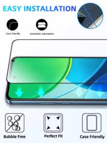4pcs/Pack Phone Screen Protector, Compatible With VIVO Series, Anti-Shatter Edge, Anti-Oil Stain, Anti-Explosion, Anti-Scratch, High-Definition Display, Smooth Touch, Precise Fit, Easy Installation, No Bubbles, Ultra-Clear Phone Accessory - Clear - View 6