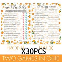 Orange Cute Baby Party Game, Mom Or Dad Matching And All Orange Items, 2 Set - Double-Sided Cards - A - View 7