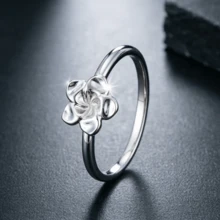 A Unique Minimalist Floral Ring Designed For Women, Perfect For Anniversary Celebrations. This Matching Accessory Is An Ideal Choice For Everyday Casual Wear And A Heartwarming Gift To Express Love - Ring - View 9