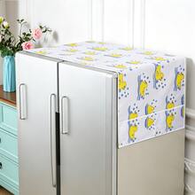 Funda antipolvo impermeable para refrigerador con bolsillos de almacenamiento laterales, protector para la parte superior del refrigerador, organizador de cocina - Ver 38