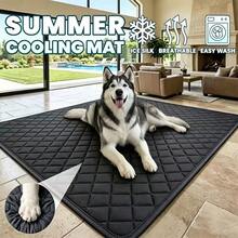 2026 Upgraded, Extra Large Summer Pet Cat Dog Cooling Mat, Moisture-Wicking Fabric, Breathable Mesh, Polyester - Keeps Your Cats And Dogs Cool All Summer, Suitable For Small, Medium And Large Pets - Black - View 5