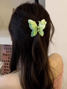 1pc 3D Gradient Butterfly Claw Clip, Elegant Stylish Hair Accessory For Back Hair - Multicolor - View 2