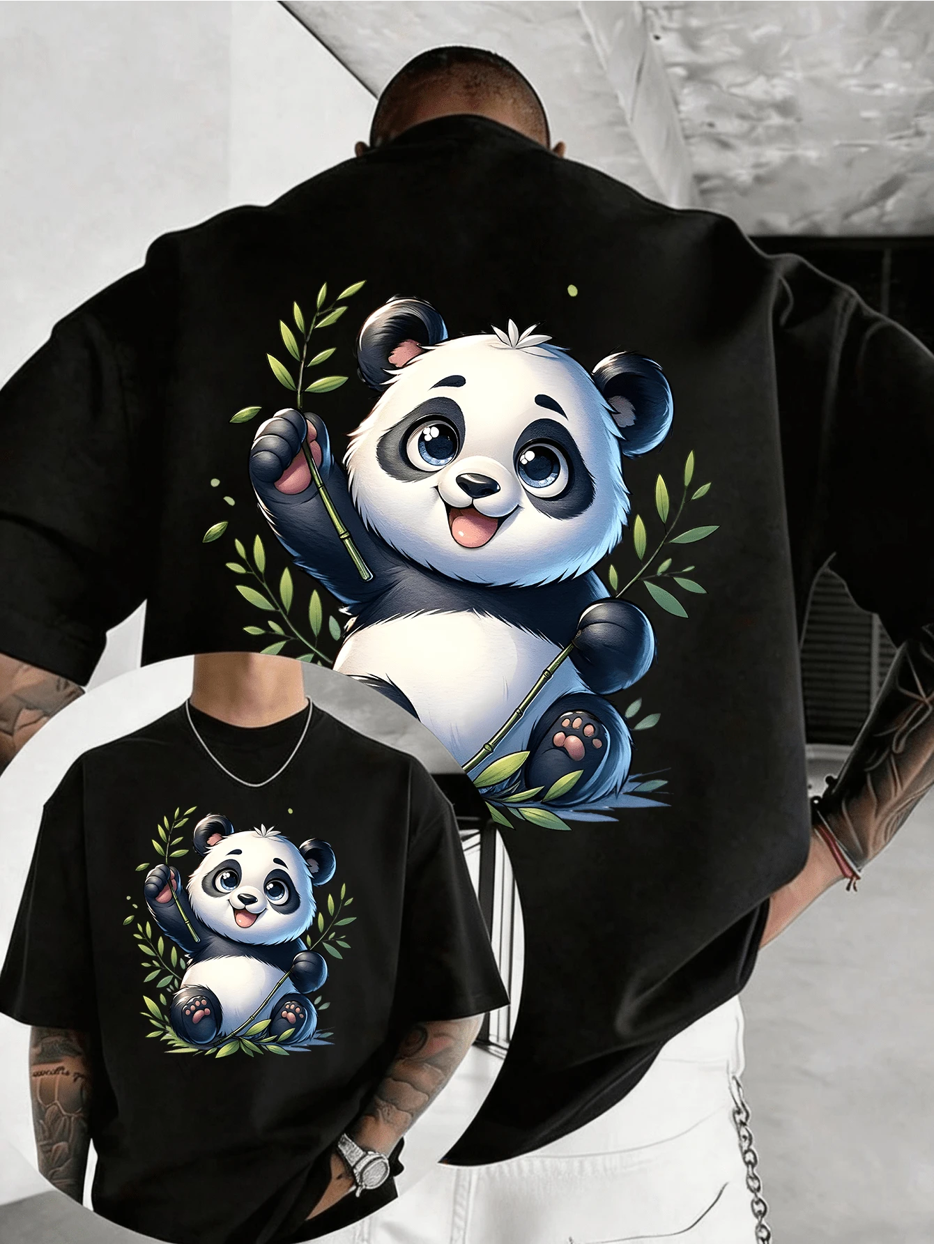 Camisetas de hombre - Negro - Ver 1