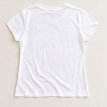 Playera mujer con estampado libélula y loto, camiseta para dama manga corta, blusa casual femenina, top juvenil floral elegante, ropa cómoda para mujer, camiseta cuello redondo, playera con diseño natural, blusa ligera para primavera verano, outfit casual para diario, paseo, oficina informal, vacaciones y fin de semana, regalo para mamá amiga novia o hermana - Blanco - Ver 5