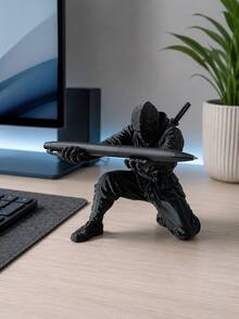 1 cái/2 cái giá đỡ bút in 3D hình Shuriken tàng hình thiết kế cắt hình học, kệ sắp xếp văn phòng phẩm để bàn tối giản hiện đại, trang trí bàn làm việc sáng tạo, giá lưu trữ đa năng cho bút dao thước, kệ trưng bày học tập thiết kế - A - Xem 1