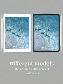 波點白色平板保護殼，相容 iPad Mini6/Mini7/Air/Air2/9.7/10.2/10.5/10.9 (Air4-Air8)/Pro 11/10th Gen/A16/Pro 11 2024 機型，彩繪圖案平板保護殼配透明壓克力背殼，三折支架，自動休眠/喚醒，內建筆槽，不含筆，部分機型附相機框 - 黑與白 - 查看 10
