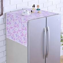 Funda antipolvo impermeable para refrigerador con bolsillos de almacenamiento laterales, protector para la parte superior del refrigerador, organizador de cocina - Ver 49