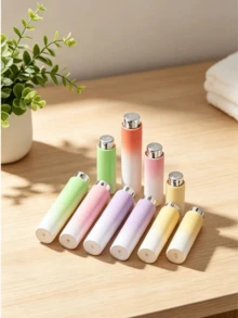 1pc 8ml Portable Travel Fragrance Spray Bottle, Refillable With Funnel, Twist-Open Design For Easy Use. Gradient Color, Multiple Colors Available. Suitable For Fragrance, Cologne And Other Fragrances, Practical Unisex Travel Essential - Multicolor - View 3
