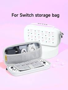 適用於 Switch 第二代 (2025) 的保護殼，1 個粉色蝴蝶結 & 黑色心形圖案保護殼，適用於 Switch 2/Switch NS/Switch OLED/Lite，Switch 遊戲機配件，全套，收納袋，卡槽底座外殼，Switch 保護殼，適合 Switch 玩家的最佳禮物 - 彩色 - 查看 18