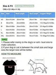 1 Peça Colete Top Vermelha para Animais de Estimação, Estampa Impressa, Top Sem Mangas Macio e Respirável para Cães e Gatos, Roupa Fofa de Verão e Outono para Cães e Gatos Pequenos e Médios - Vermelho - Visão 2
