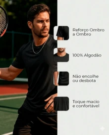 Men's T-Shirt Brazil 100% Cotton 30.1 Thread Count Comfortable Premium Knit Shirt Immediate Shipping Various Colors Promotion - 白色 - 查看 2