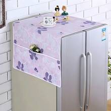 Funda antipolvo impermeable para refrigerador con bolsillos de almacenamiento laterales, protector para la parte superior del refrigerador, organizador de cocina - Ver 42