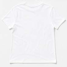 Playera para mujer estampado zorro y flores, camiseta femenina manga corta, blusa casual para dama, top juvenil naturaleza, ropa cómoda de mujer, camiseta cuello redondo, playera con animal del bosque, blusa ligera para diario, outfit casual para otoño, paseo, camping, vacaciones y fin de semana, regalo para amiga novia hermana mamá o amante de animales tiernos - Blanco - Ver 5