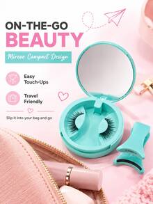 Magnetic False Eyelashes Set – Beginner Friendly, Lightweight, Natural Glam Look, Reusable - 查看 6