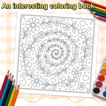 Adult Stress Relief Coloring Book: Inspirational Quotes & Floral Mandala Designs, Floral Art To Relieve Stress & Anxiety, Bold & Easy To Color, Minimalist Large Patterns For Relaxation, Includes Cute & Comfortable Designs (Bold & Easy To Color), Mother's Day Gift, Back To School Supplies - Stress Reduction and Motivation Coloring Book - View 8
